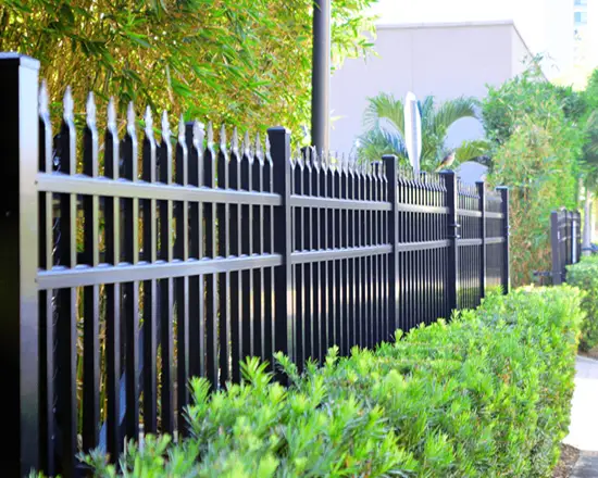 pressed spear top fence